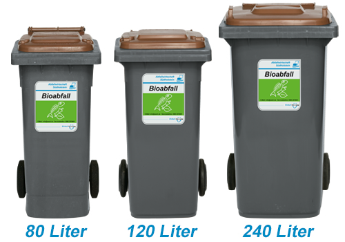 Grünabfall Bio Abfalleimer Mülleimer für die Küche für Bioabfall / Biomüll 